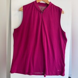 NIKE purple vest/sleevelessss zip